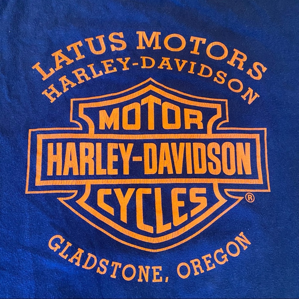 COPY - Vintage Harley Davidson Eagle on Fat Bike Tee - Picture 5 of 10